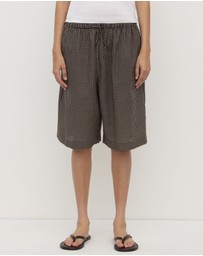 Assembly Label - Harriet Check Shorts