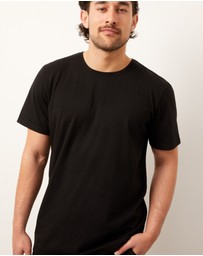 Wanderluxe Sleepwear - The Sable Boxer Shorts And Black Jersey T-Shirt
