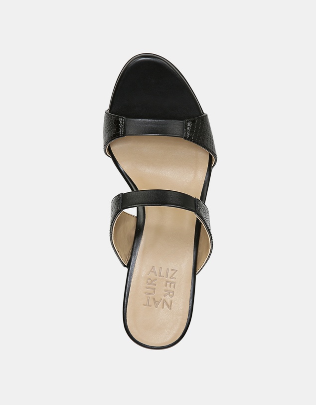 Naturalizer - Venus Dress Sandal - Black Snake/Leather