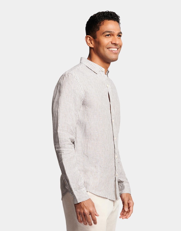 Brooksfield - Fine Striped Linen Shirt