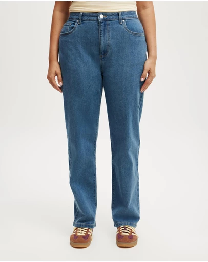 Cotton On - Curvy Stretch Straight Jeans
