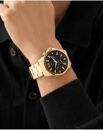 GUESS - GUESS Men's Gold Tone Multi-function Watch