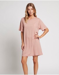 Homebodii - Homebodii Oversized Tencel Womens Sleep T-shirt