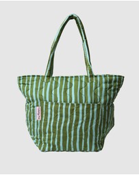 Mosey Me - Strokes Quilted Bag - Guacamole