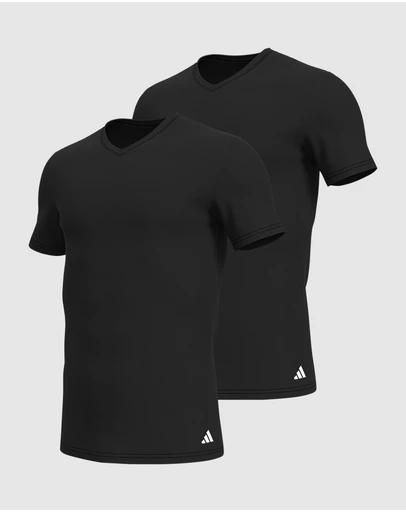 adidas Sportswear - 2 Pack Active Flex Cotton V-Crew Neck T-Shirt