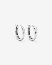 Michael Hill - 10mm Small Polished Huggie Earrings in Sterling Silver