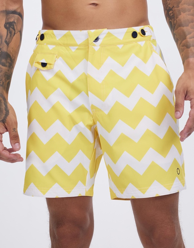 The Rocks Push - The Rocks Push Tama Sardinia Chevron Swim Shorts