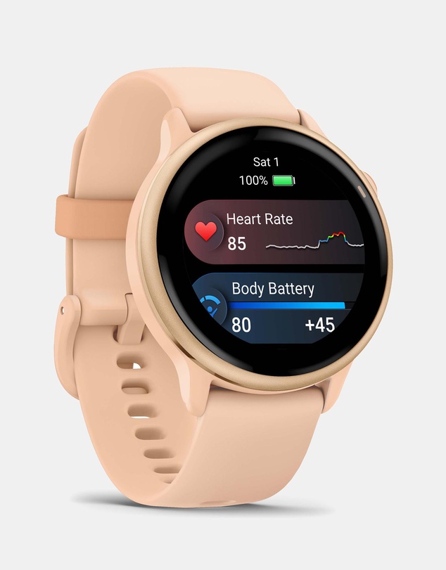 Garmin - Vivoactive 6, Pink Dawn/Pink Dawn Metallic