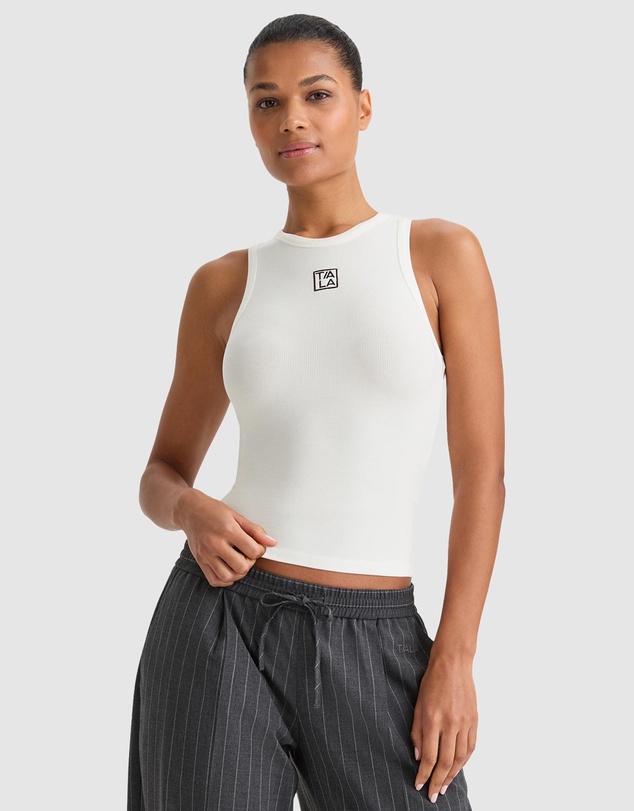 TALA - 365 Rib Logo Racer Tank
