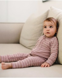 Kynd Baby - Organic Cotton Waffle in Woodrose Stripe