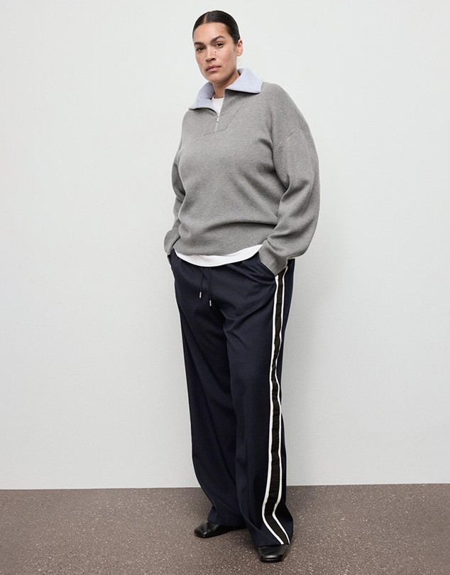 M.N.G - Contrast Stripe Straight Trousers