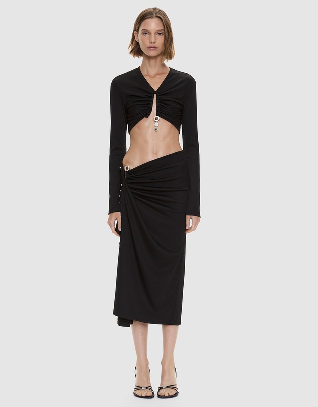 Christopher Esber - Droplet Crystal Pendant LS Top