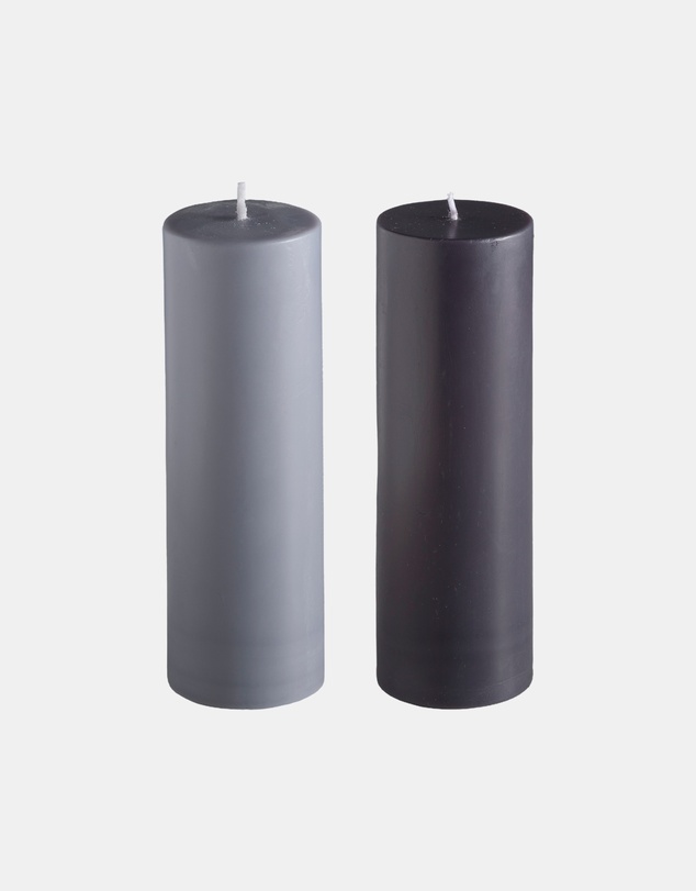 porter green - escc medium pillar candle soy-blend unscented candles