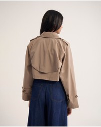 Oxford - Annalise Crop Trench Jacket
