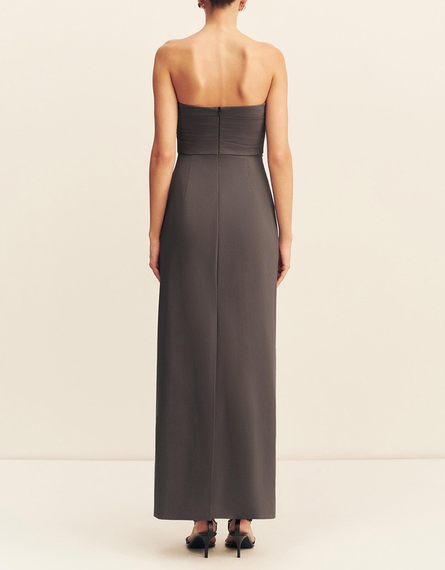 Shona Joy - Campbell Strapless Draped Maxi Dress
