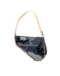 Pre-Loved by Azura Reborn - Pre-Loved Mini Canvas Camouflage Saddle Pochette
