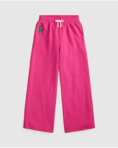 Polo Ralph Lauren - Big Pony Fleece Wide-Leg Sweatpants - Babies-Teens