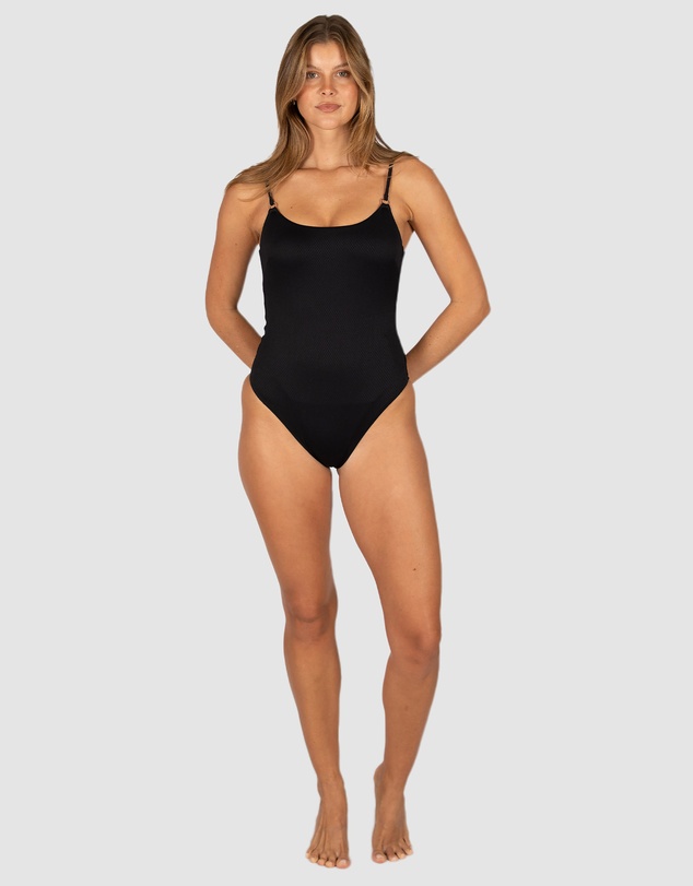 Baku Swimwear - Rococco Minimalist High Leg One Piece Swimsuit