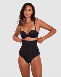 Bras N Things - Luxe Solutions Control High Waisted V String - Black