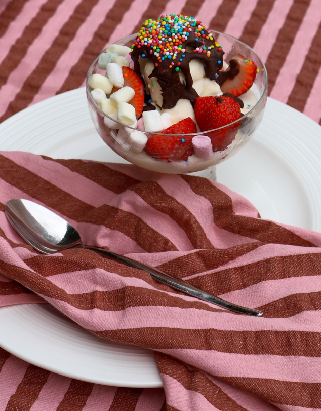 Mosey Me - Sundae Seersucker Napkin Set