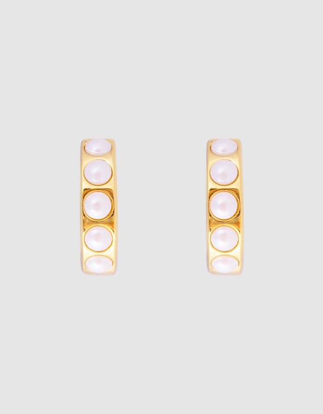FAIRLEY - Crystal Pearl Midi Hoops