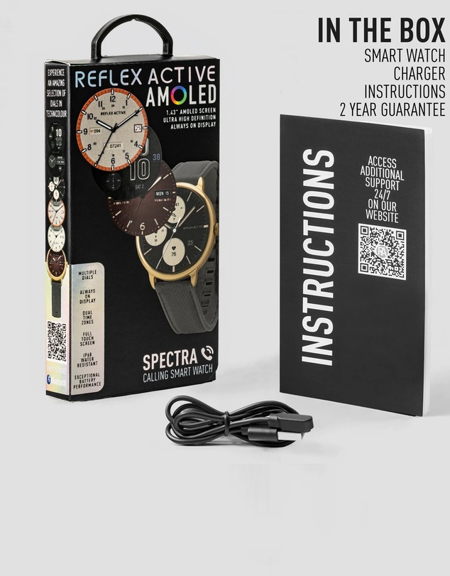 Reflex Active - Spectra 300R Dark Grey Smart Watch