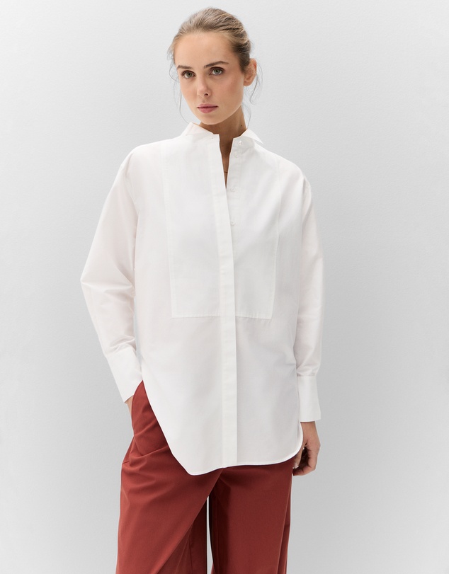 UNISON - Tuxedo Collar Shirt