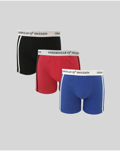 Underwear Of Sweden - Men's Boxer Shorts - Multi (x3 pack)