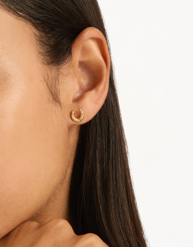 By Charlotte - Lucky Horseshoe Stud Earrings