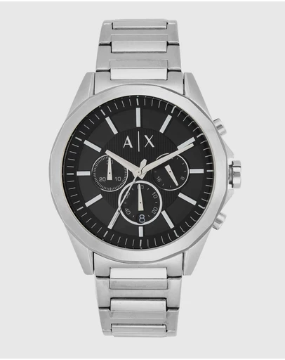 Armani Exchange - Silver-Tone Chronograph Watch