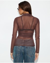 Dazie - Elara Mesh Shirt