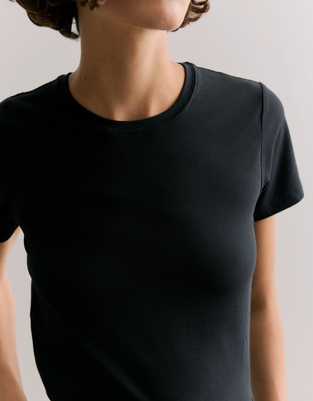Trenery - Organically Grown Cotton T-shirt in Black
