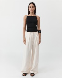 St. Agni - Twist Back Knit Top