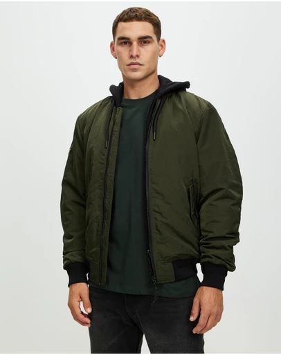 Superdry - Military Hooded MA1 Bomber Jacket