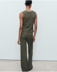 M.N.G - Verdi Straight Textured Trousers