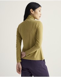 Seasalt - Seasalt Cornwall Green Landing Roll Neck Top