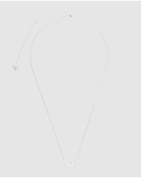 Wanderlust + Co - Butterfly Pearl & Silver Necklace