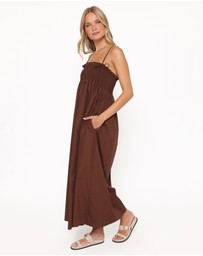 Petal & Pup - Josie Maxi Dress - Brown