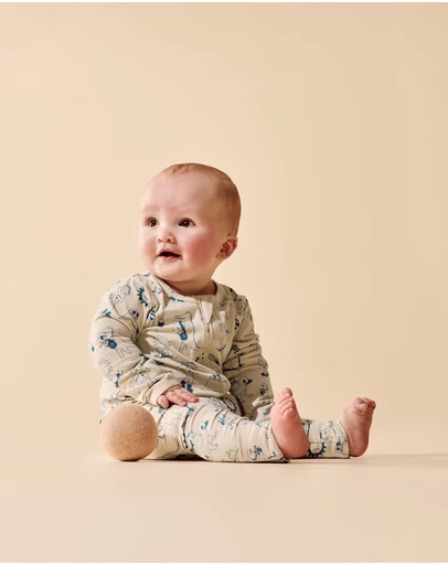 Wilson & Frenchy - Organic Zipsuit With Feet - Babies