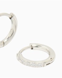 Lovisa - Surgical Steel Cubic Zirconia Classic Hoop Earrings