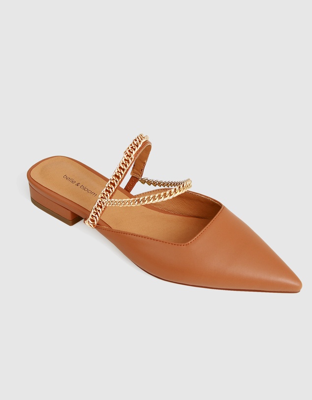 Belle & Bloom - On The Go Leather Flat