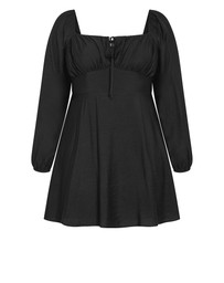City Chic - Abbie Long Sleeve Mini Dress