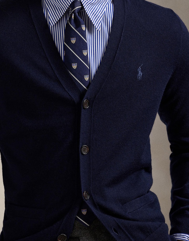 Polo Ralph Lauren - Slim Fit Washable Wool V-Neck Cardigan