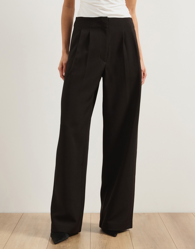 Atmos&Here - Jade High Rise Tailored Pants With Pleats