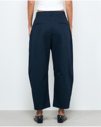 AERE - Sian Organic Cotton Barrel Leg Pants