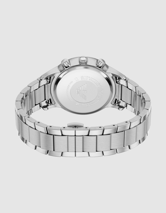 Emporio Armani - Silver Tone Chronograph Watch