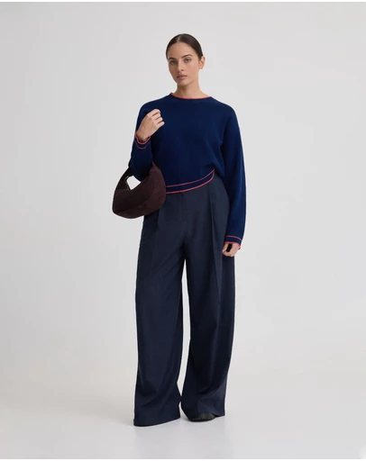Oxford - Harper Contrast Trim Knit