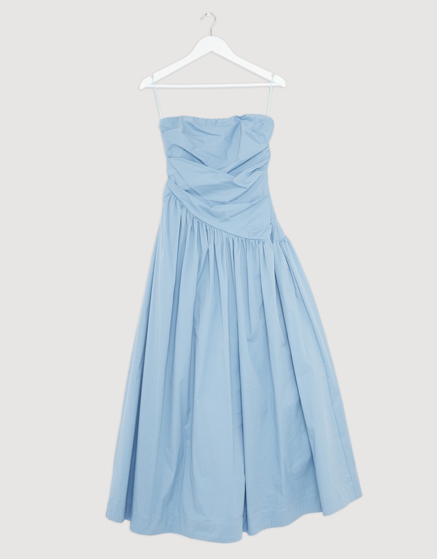 Revibe - Repaired AERE Kiera Strapless Midi Dress - AU 10