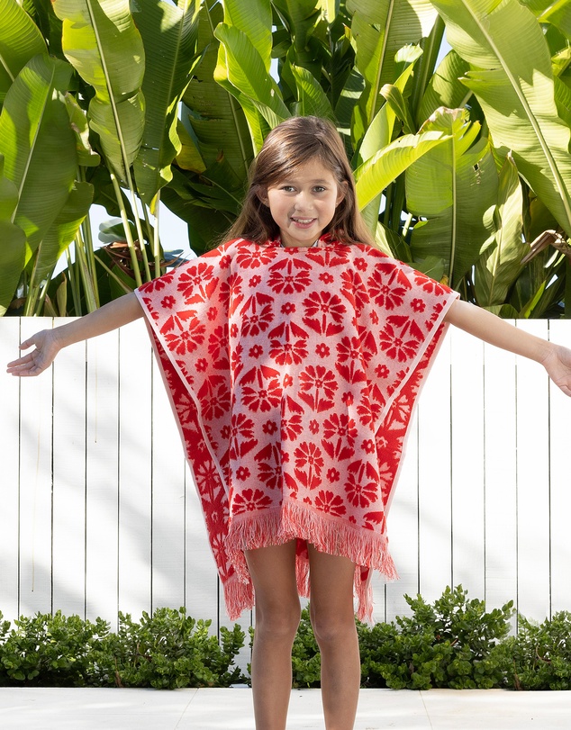 Bambury - Flora Kids Poncho Poppy