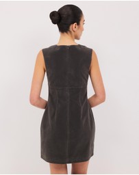 Calli - Maslow Faux Suede Mini Dress